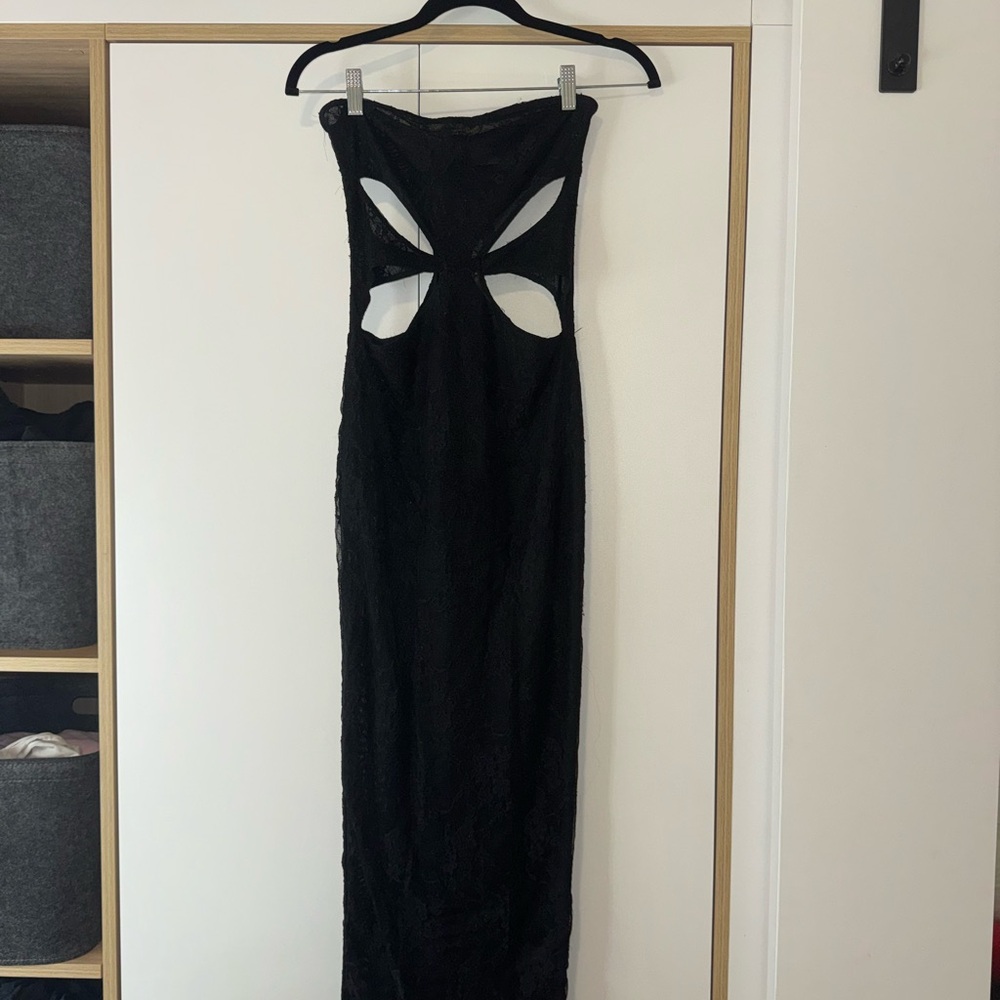 Meshki Black Cut-Out Dress